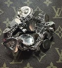 Vintage Travel Loaded Sterling Silver Charm Bracelet Tons Of Fun Charms