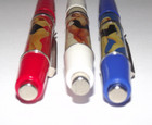 Vtg Lot Set Of 3  Floaty Pen Woman Women Stripper Bathing Suit Pinup Naked Nude