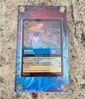 Lorcana Tcg Aurora Foil Extended Art Trading Card Case Display  Card Included 