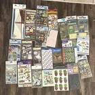 Massive Lot Scrapbooking Stickers 141 Pkgs Mult  Brands Themes And Sizes