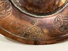 Ottoman Turkish Middle Eastern Antique Hand Hammered Tinned Copper Plate 12 