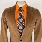 Nos Vtg 70s Blazer Corduroy Leisure Jacket Suit Sport Coat Disco Mod Usa Mens 39