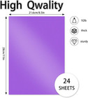 24 Sheets Purple Shimmer Cardstock 8 5 X 11inch 250gsm 92lb Double Sided Pearles
