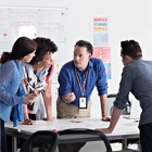 2pcs Leather Id Badge Holders Vertical Double Sided Clear Card Holder For Office