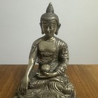 Intricate Carved Brass Shakyamuni Buddha Statue 6 25   