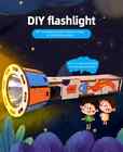 Led Flashlight Science Diy Kit Educational Xmas Gifts Kids Toy Learning Project
