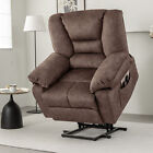 Large Power Lift Electric Recliner Chair With Massage And Heat For Elderly