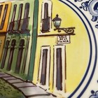 Pintado A Mano 10 5   Hand Painted Wall Plate Of Calle_de La Tanca Spain
