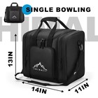 Bowling Bag For Single Ball - Bowling Ball Tote Bowling Bag With Padded Ball