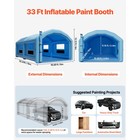 Uimoso Inflatable Paint Booth Spray Tent 32 81 X 19 69 X 13 12 Ft