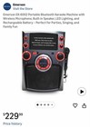 Emerson Portable Bluetooth Karaoke System With Lcd Display