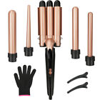 5 In 1 Advanced Ceramic Curling Iron Wand Set With 4 Interchangeable Barrels