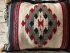 Auth  Indian Zapotec Pillow Southwest Pattern Native American Wool Handwoven Euc