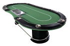 Thebestpokersite 96  Dealer Poker Table - 9 Players Casino Game W  Metal Tray