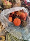 Fall Welcome Decor Lot     Wreath Fillers  Pumpkins  Signs  Florals  Candle