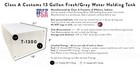13 Gallon Fresh   Gray Water Holding Tank Storage Food Shower Wash Dish  T-1300