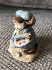 Wee Forest Folk Arty Mouse Figurine Collectible Miniature 1982 Artist Paintbrush