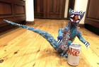 Free Shipping   Signed Oaxaca Mexican Folk Art Giant Dinosaur Alebrije