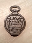 1893 World s Columbian Exposition  Souvenir Watch Case Opener  Keystone Tool