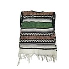 Vintage Serape Vest Boys 2t Multicolor Woven Fringed Baja Boho Southwestern