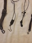 Vtg Saxophone Neck Strap Lot 4pc Padded Leather Woven Canvas Adjustable Hooks