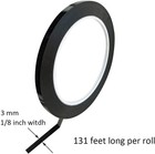 10 Rolls 1 8  Whiteboard Tape Self-adhesive Vinyl 10 Rolls 3mm  White 