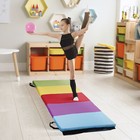 Gymnastics Tumbling Mat Fold Yoga Mat Thick Exercise Mat W carry Handle 5 Colors