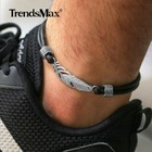 Simple Handmade Leaf Feather Anklet Bracelet Woven Rope Alloy Foot Ankle Chain
