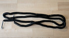 25ft Telephone Handset Receiver Cord Phone Curly Coil Cable Glossy Black New