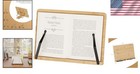 Adjustable Lightweight Bamboo Book Holder - Perfect For Cookbooks   Textbooks