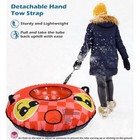 Heavy Duty Snow Tube 43 Inch Inflatable Durable With Reinforced Handle backrest