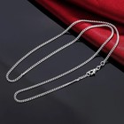 New 925 Sterling Silver Necklace 16 18 20 22 24 26 28 30 Inches 2mm String Chain