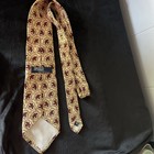 Vintage Polo Ralph Lauren Saks Fifth Avenue Silk Tie Geometric Medallion