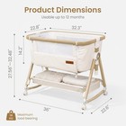 Maydolly Baby Bassinet   Bedside Sleeper  3 In 1 Rocking Bassinet With Mattress