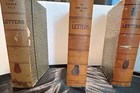 Set Of 3 Vintage Heavy Cardboard- Feel Letter Boxes black   White With Tan Spine