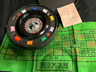 Vintage 50   s Roulette Wheel Set With Chips Case Tabletop Providence Rhode Island