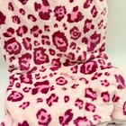 Baby Phat Pink Leopard Print Oversized Plush Throw Blanket 60x70 Y2k Mcbling New