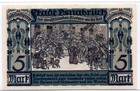 1921 Germany Osnabruck Notgeld 5 Mark Note  ng251 