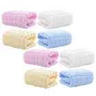 8 Pcs Cotton Muslin Baby Washcloths Towels Infant Feeding Soft Burp