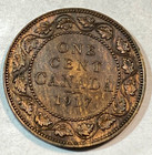 1917 Canada Large Cent Nice Original Choice Uncirculated Rb Km-21 Chrc
