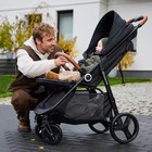 Kinderkraft Grande Plus Baby Stroller  Lie-flat Recline  One-hand Fold  Reversib