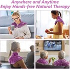 Microwavable Heating Pad For Neck  Shoulders  And Back - Weighted Neck Warmer   