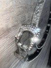 Women   s Silver Rhinestone Western Bling Wide Belt W  Buckle One Size