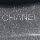 Chanel Sunglasses Eyeglasses Hard Clamshell Leather Case  Larger Size-7 x3 x2 5 