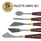 5pc Metal Artist Spatula Palette Knife Set  Apply Oil Acrylic Art Paint Canvas