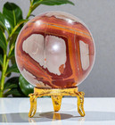 Red Noreena Jasper Crystal Sphere Healing Metaphysical Stone Decor Gift 50mm