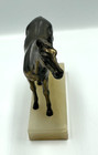 Bronze Horse On Alabaster Statue
