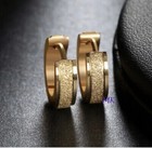 Huggie Hoop Earrings Gold Silver Stainless Steel Men Women - Pair