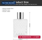 100ml 3 4oz Glass Perfume Atomizer Bottles  2pcs Refillable Empty Perfume Bottle