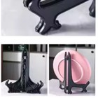 Clear Acrylic Display Easel Stand Plate Photo Picture Holder Wedding Table Decor